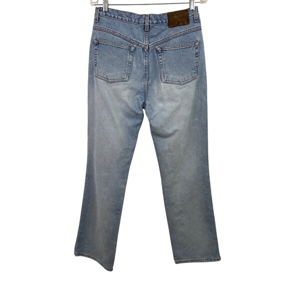 Vintage American Eagle Dungarees Light Blue Denim Jeans Mens Size 30 x 32 - Picture 2 of 6